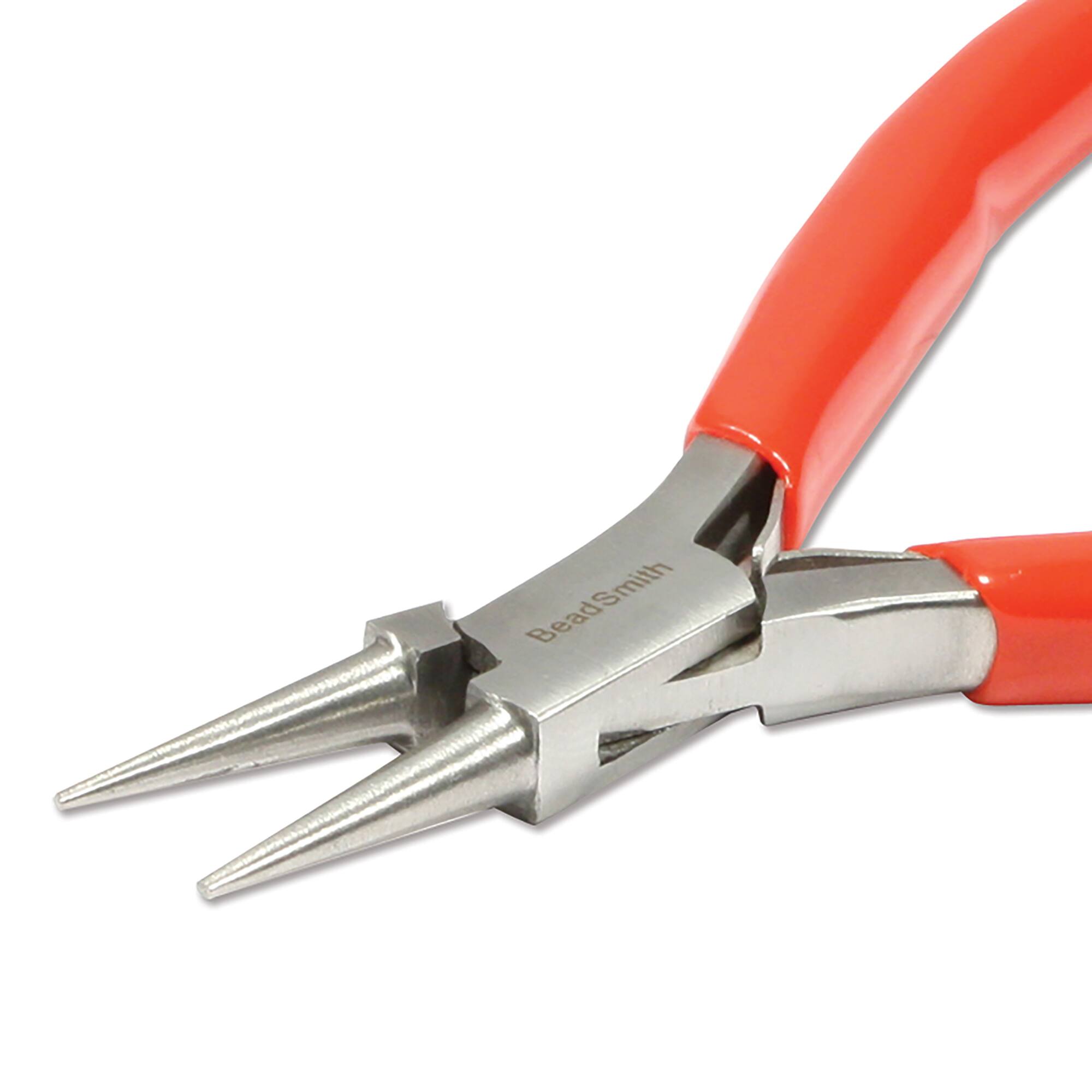 The Beadsmith® 4.75" Red Round Nose Pliers